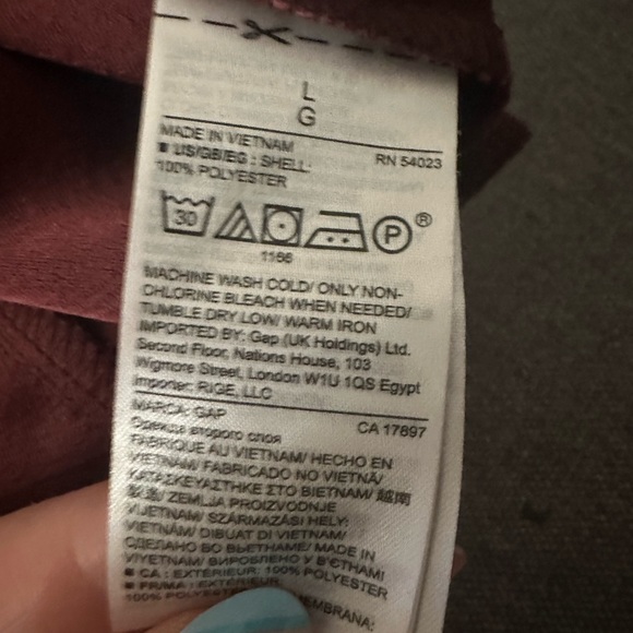 Gap burgundy jogger trouser - size L - Picture 5 of 5